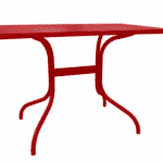 table rectangle Agora rouge